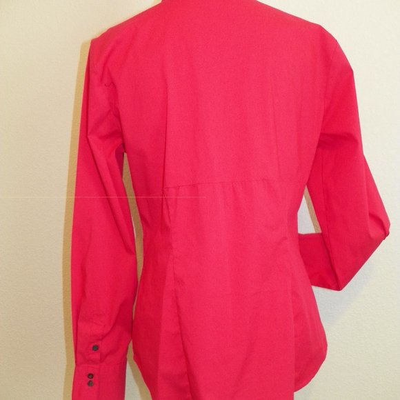 Hot Pink MeXX Long Sleeve Dress Shirt Pleats Sm - Picture 5 of 5